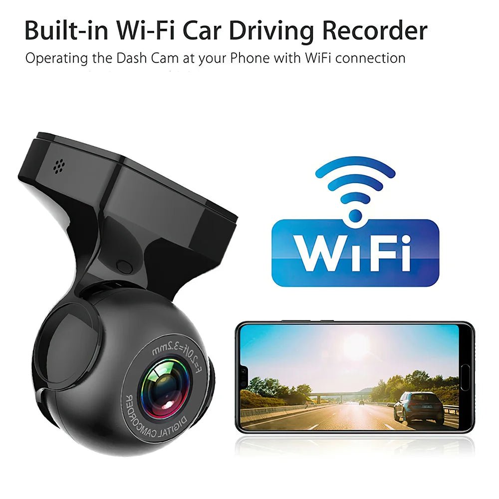 HD 1080P Mini Car Wifi Dash Camera Cam for Video Recorder 170 Degrees Usb/wifi Night Vision G-sensor Car Camera - Velvet Haven