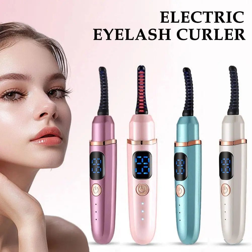 Heated Eyelash Curler with 3 Heat Settings, LED Display & Type-C Charging - Velvet Haven