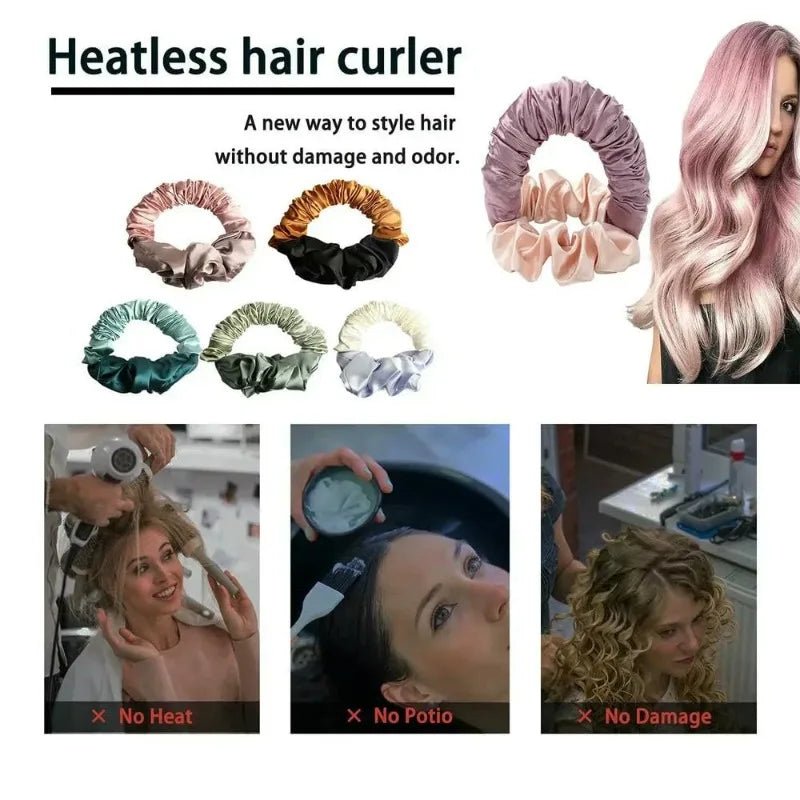 Heatless Curling Rod Headband - Soft Foam Overnight Hair Curler - Velvet Haven
