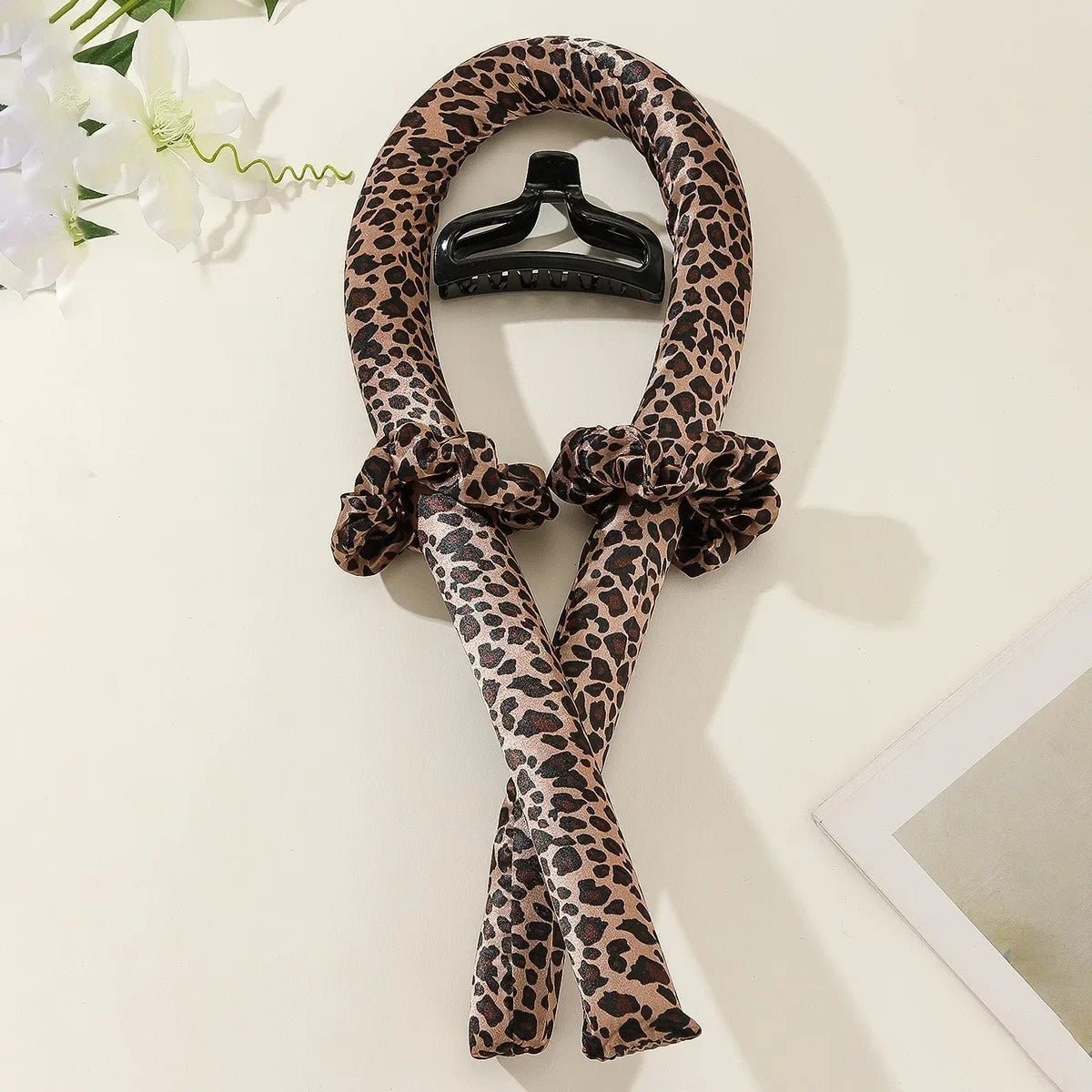 Heatless Curling Rod Headband with Hair Ties - Polyester No-Heat Hair Curler - Velvet Haven
