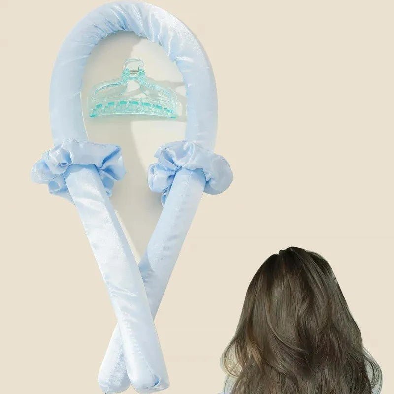 Heatless Curling Rod Headband with Hair Ties - Polyester No-Heat Hair Curler - Velvet Haven