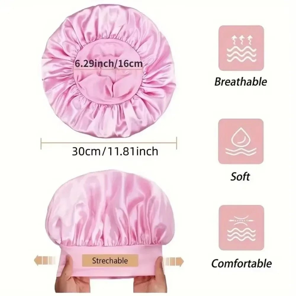 Heatless Curling Rod Night Cap Set for Long Hair - Velvet Haven