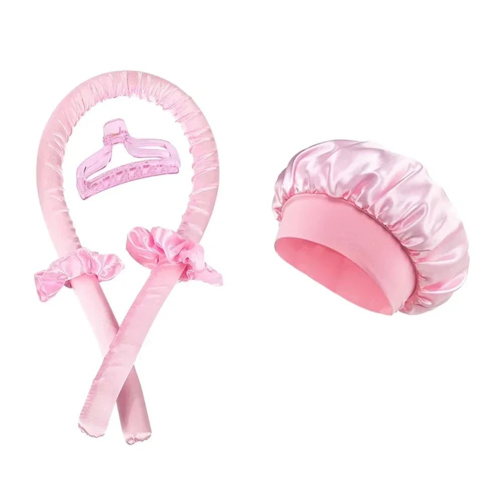 Heatless Curling Rod Night Cap Set for Long Hair - Velvet Haven