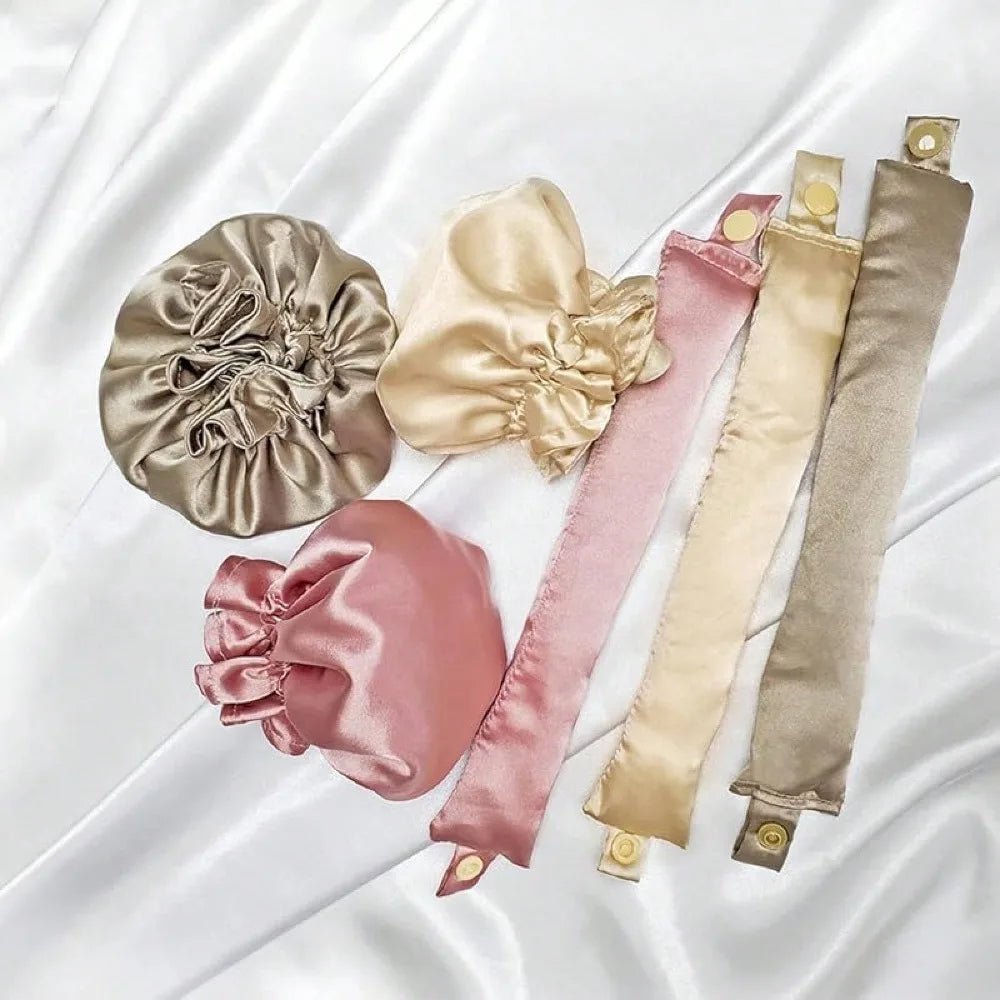 Heatless Hair Curler Rod with Hairnet for Long Hair - Velvet Haven