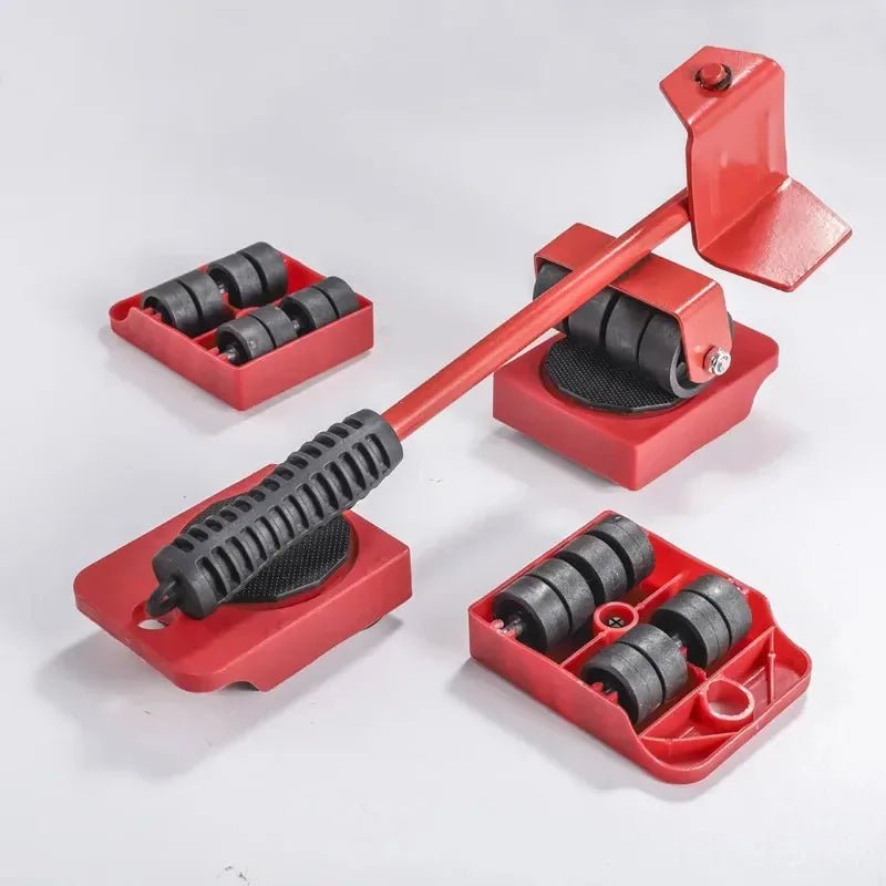 Heavy Duty Furniture Mover Set - 2/4/5pcs Multipurpose Roller Sliders for Effortless Lifting & Moving, Hardwood Floor Protector - Velvet Haven