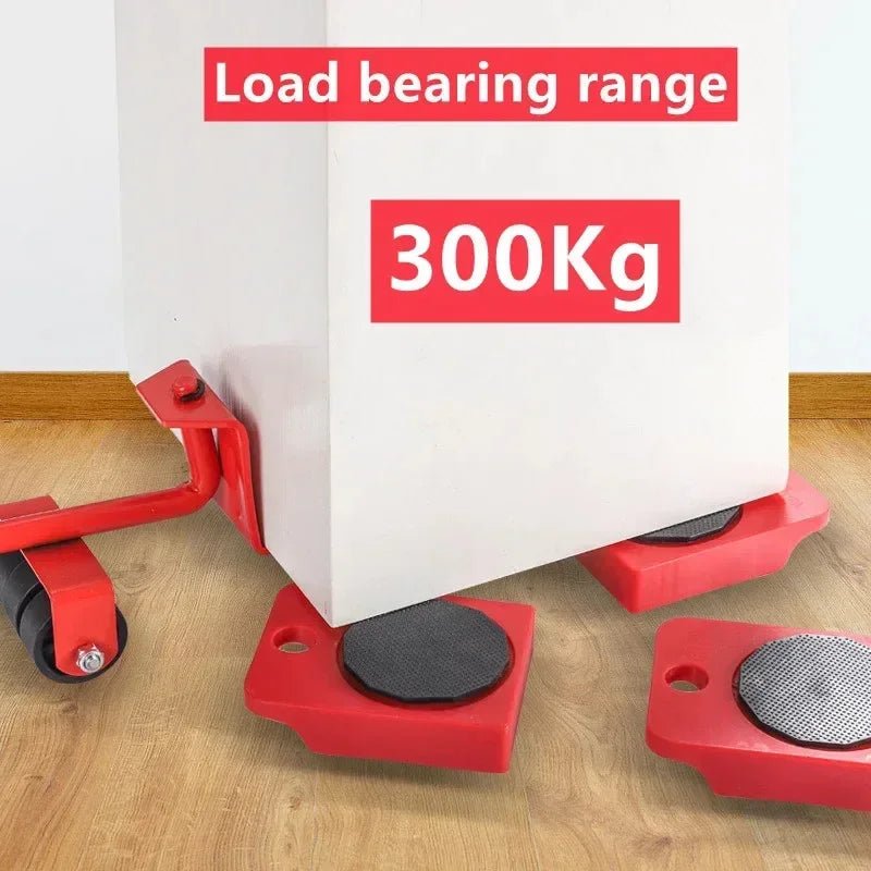 Heavy Duty Furniture Mover Set - 2/4/5pcs Multipurpose Roller Sliders for Effortless Lifting & Moving, Hardwood Floor Protector - Velvet Haven