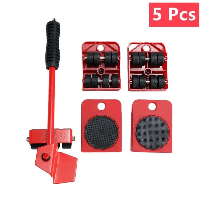 Heavy Duty Furniture Mover Set - 2/4/5pcs Multipurpose Roller Sliders for Effortless Lifting & Moving, Hardwood Floor Protector - Velvet Haven