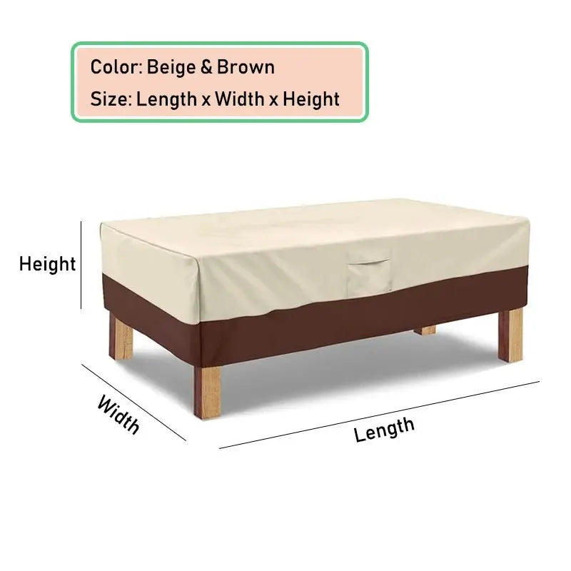 HEAVY DUTY Outdoor Furniture Cover for garden table Patio Waterproof Rain Cover for Sofa Table Chair Snow Wind-Proof Anti-UV - Velvet Haven