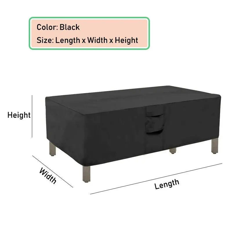 HEAVY DUTY Outdoor Furniture Cover for garden table Patio Waterproof Rain Cover for Sofa Table Chair Snow Wind-Proof Anti-UV - Velvet Haven