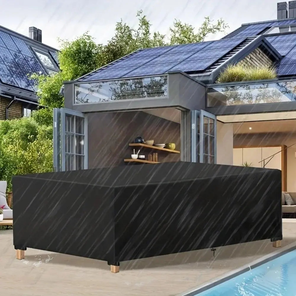 Heavy Duty Waterproof Outdoor Lawn Terrace Furniture Cover with Patio Table Protection, UV-proof Garden Furniture Cover - Velvet Haven