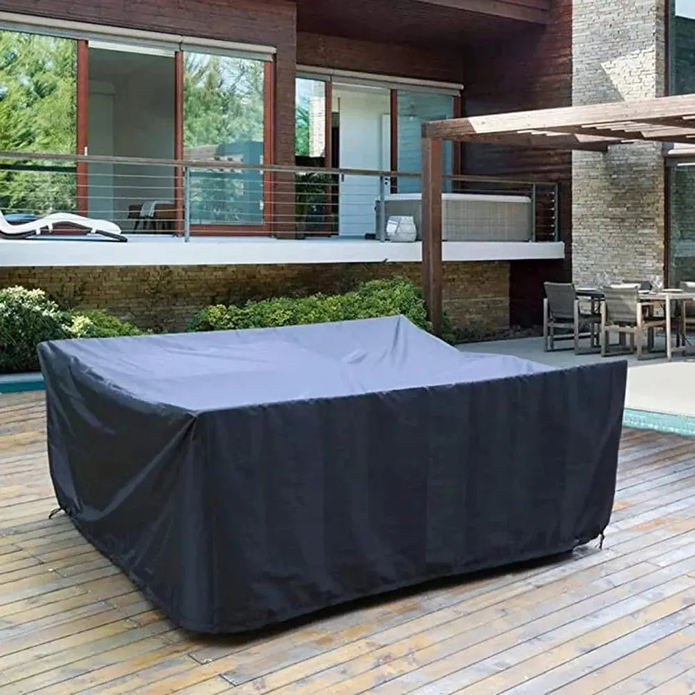 Heavy Duty Waterproof Outdoor Lawn Terrace Furniture Cover with Patio Table Protection, UV-proof Garden Furniture Cover - Velvet Haven