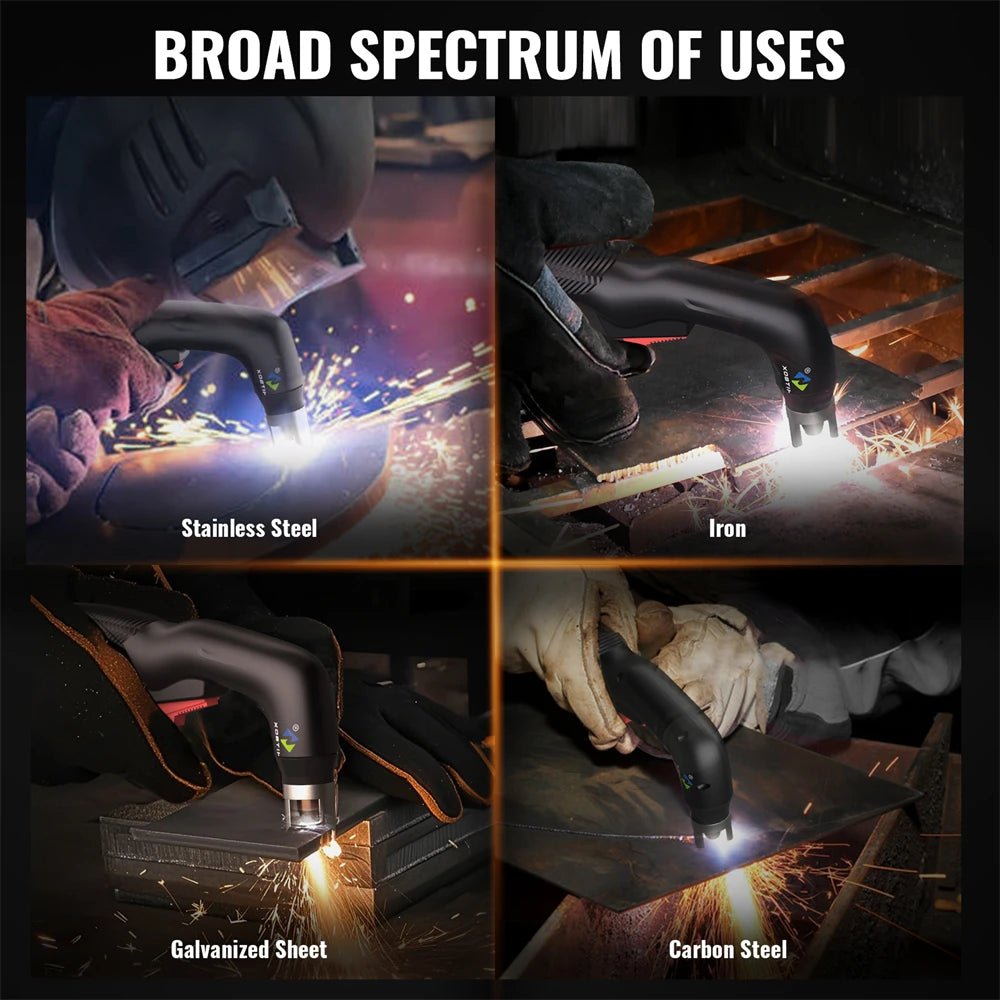 HITBOX 45A Non-HF Non Touch Plasma Cutter 2T/4T IGBT Welding Machine for Home DIY Workshops Smart LED Display ARC Plasma Cutting - Velvet Haven