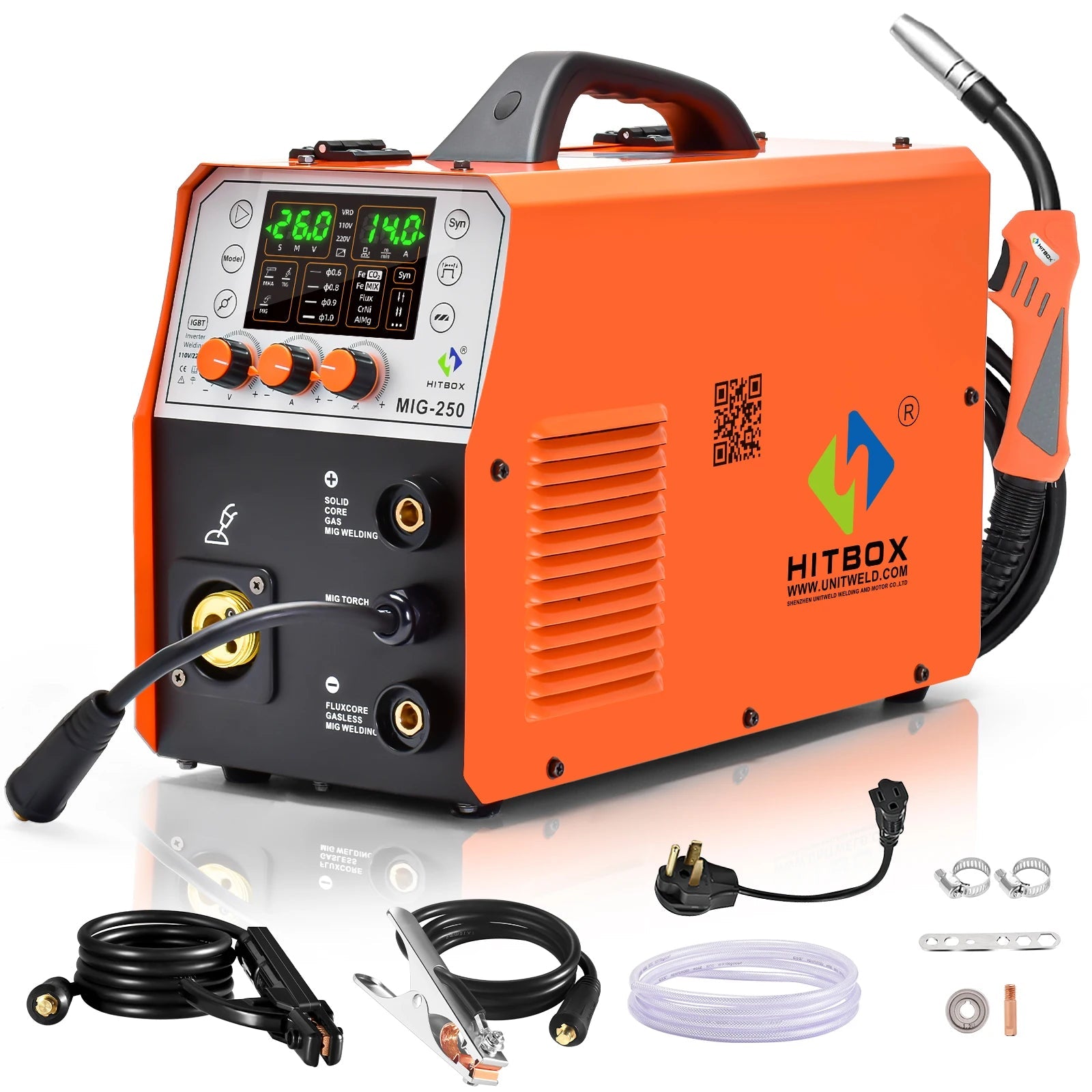 HITBOX 5in1 MIG TIG MMA Synergic Control MAG Multo-function Welding Machine - Velvet Haven
