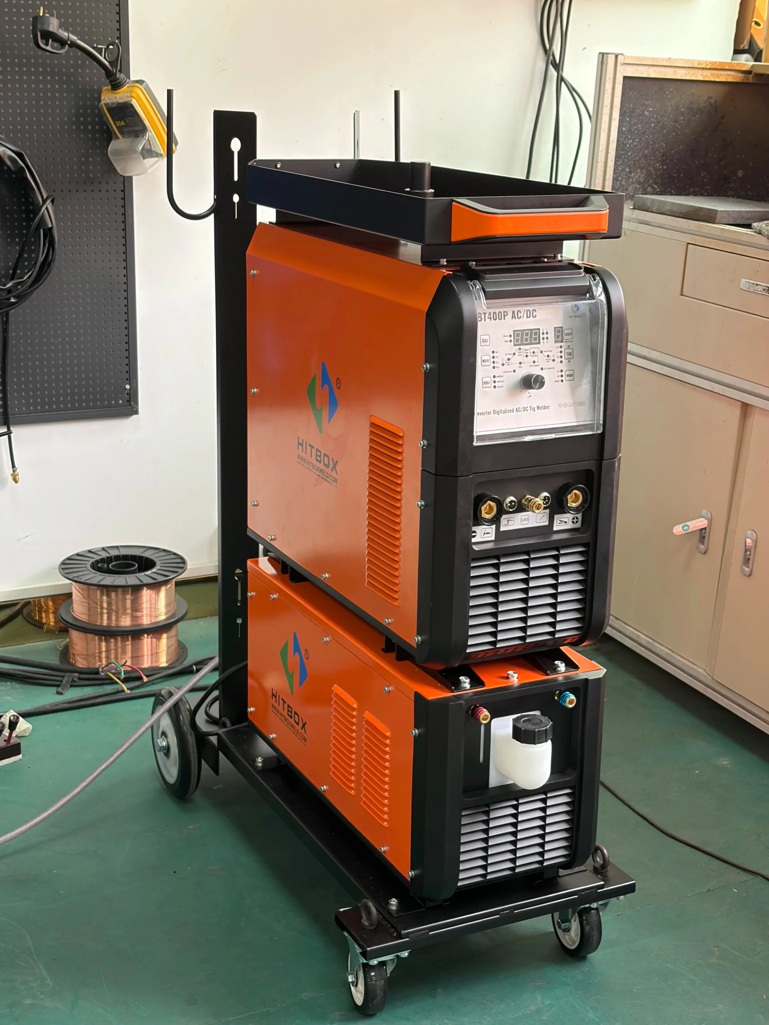 HITBOX ACDC 400p TIG Welding Machine Industry Machine Use 3phase 380V Water Cooler Aluminum TIG Welder Machine - Velvet Haven