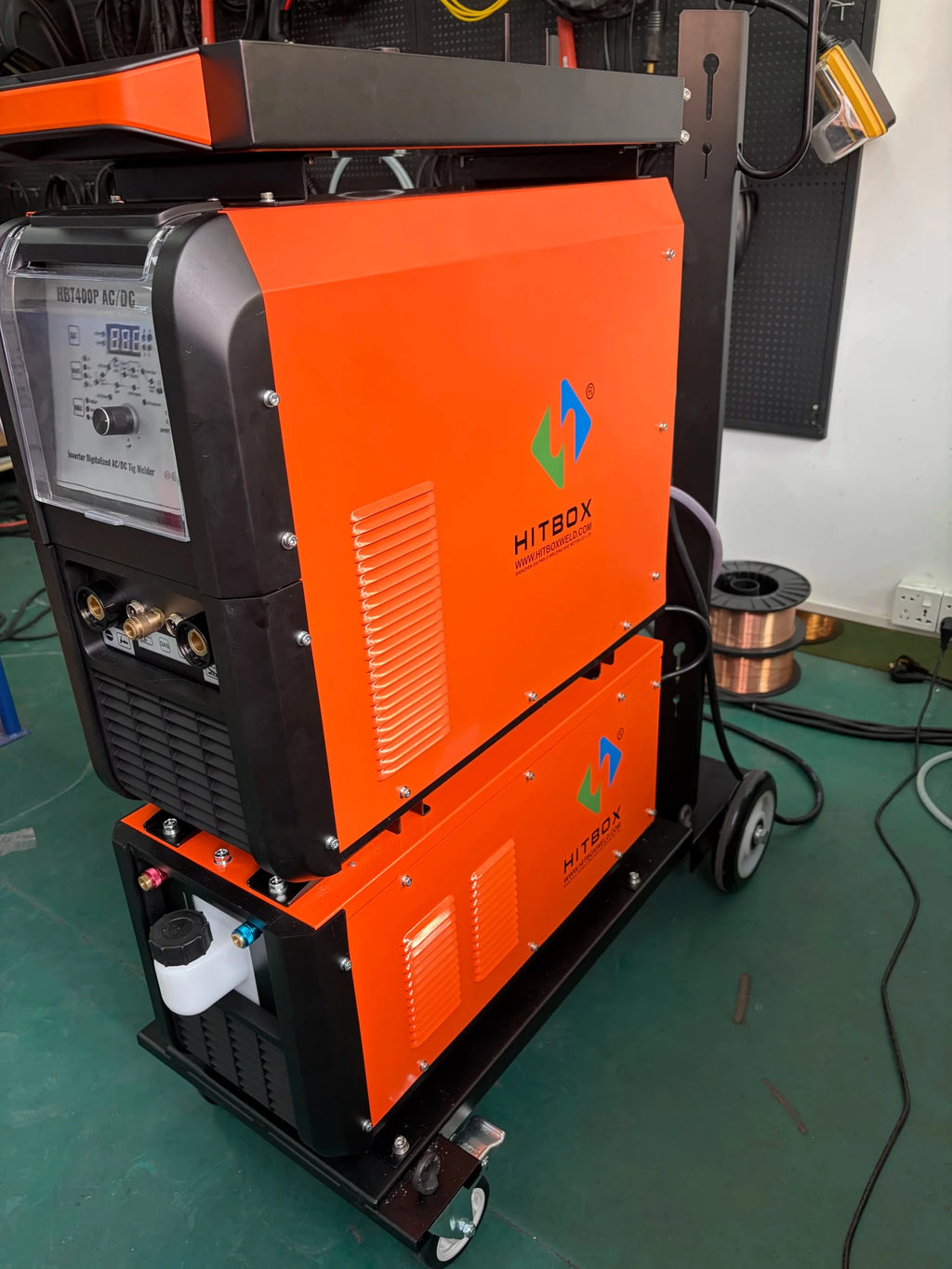 HITBOX ACDC 400p TIG Welding Machine Industry Machine Use 3phase 380V Water Cooler Aluminum TIG Welder Machine - Velvet Haven