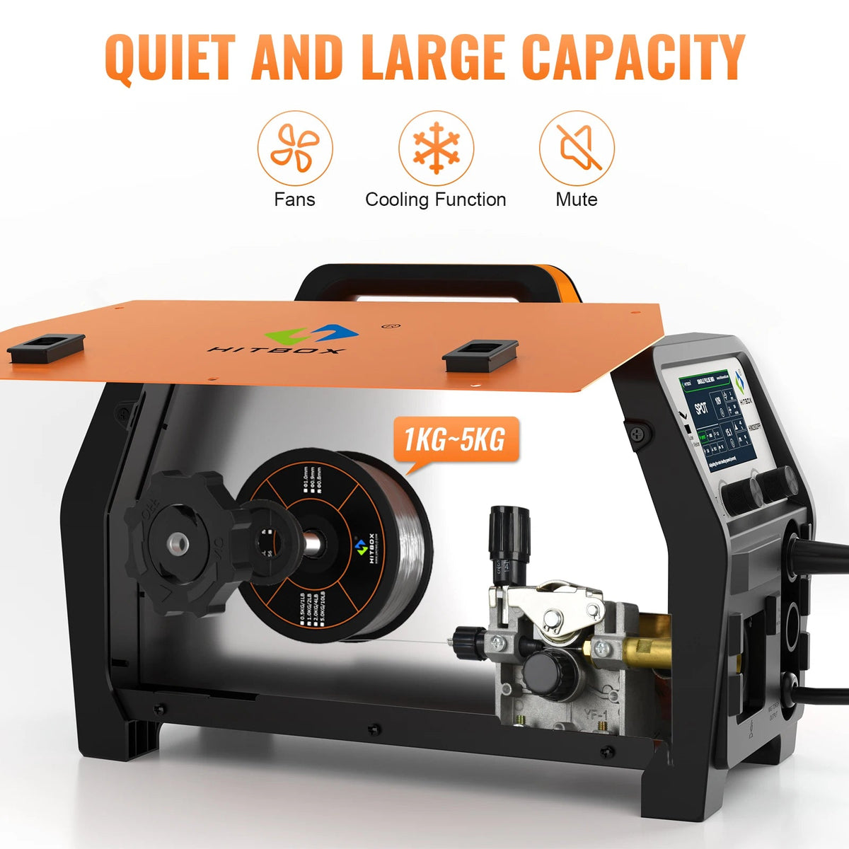 HITBOX Aluminum MIG Welding Machine HBMC270 6in1 Support Welding Aluminum , Plasma Cut, TIG, MMA, MIG Gasless Multi-function - Velvet Haven