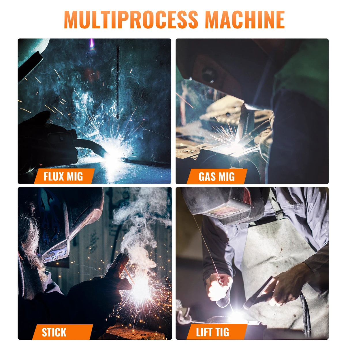 HITBOX Aluminum MIG Welding Machine HBMC270 6in1 Support Welding Aluminum , Plasma Cut, TIG, MMA, MIG Gasless Multi-function - Velvet Haven