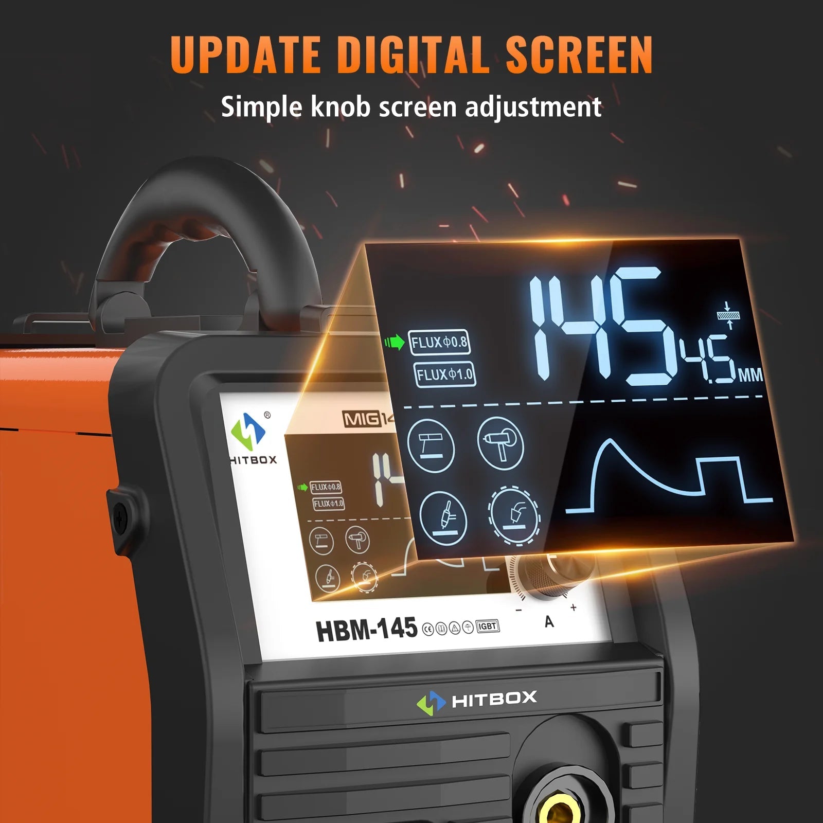 HITBOX HBM145 4 in 1 MMA/Gasless MIG/Lift TIG Welding Machine Semi-Automatic Welder Inverter Support Wire Drawing Gun Equipment - Velvet Haven