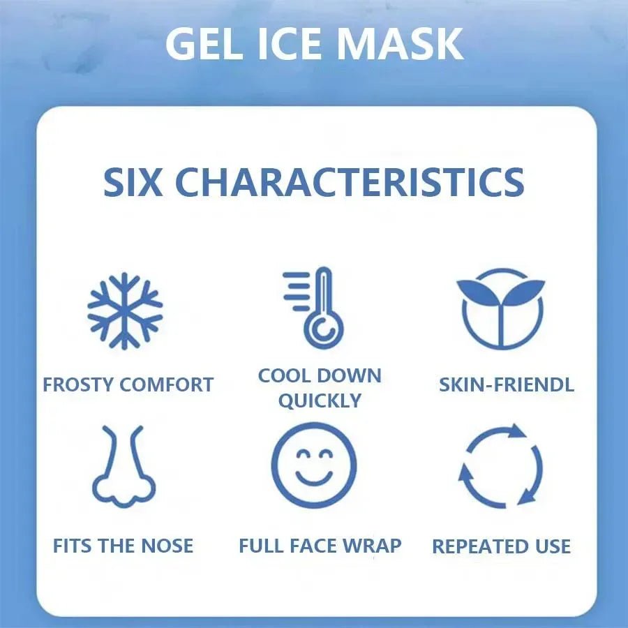 Hot & Cold Gel Face Mask Cooling Eye Ice Pack - Velvet Haven