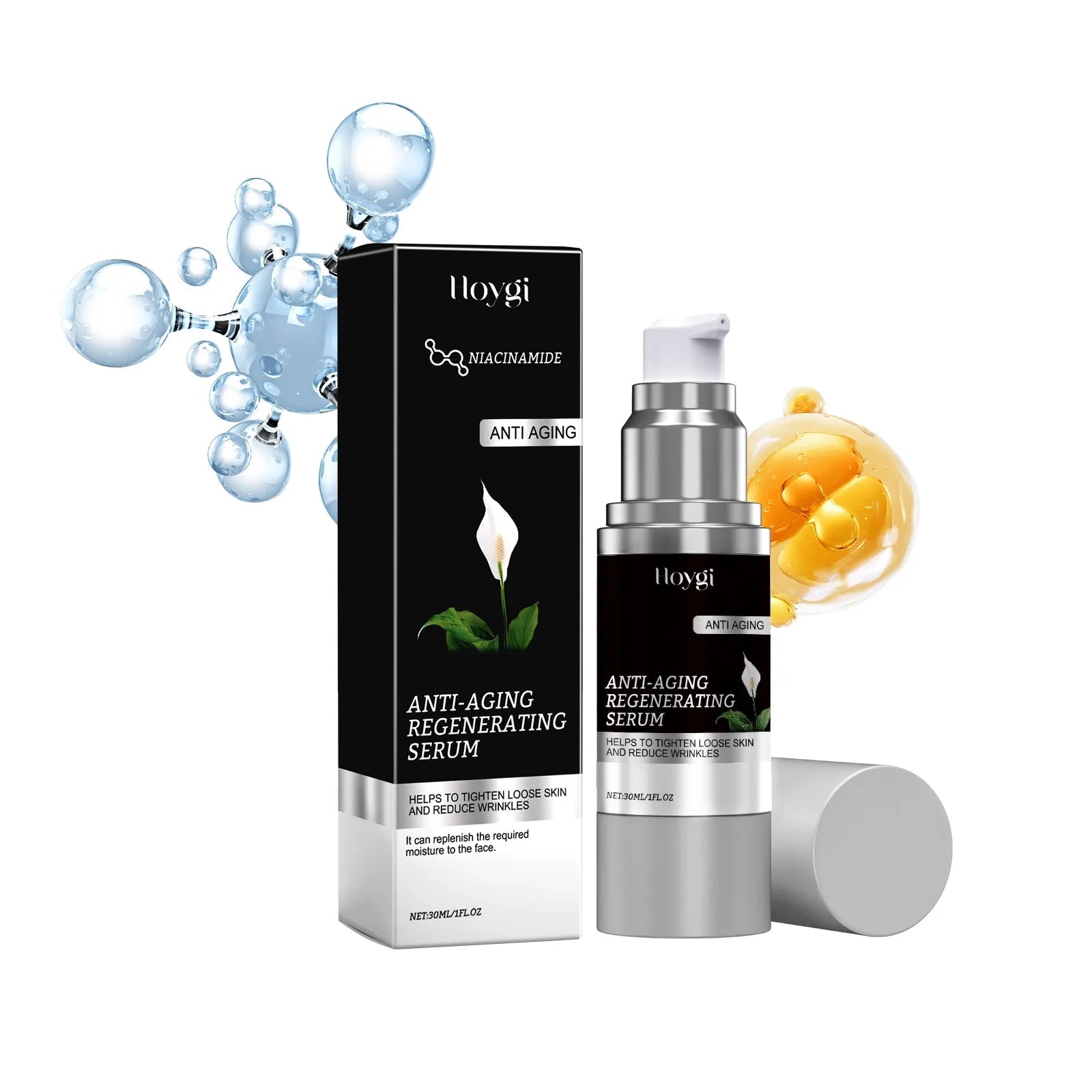 Hyaluronic Acid Niacinamide Face Serum, 30ml - Velvet Haven