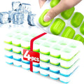 Ice Cube Tray Mold with Lid Silicone Square 14 Cube Easy Release Ice Cube Molds Summer Kitchen Bar DIY Iced Cocktail Freeze Tool - Velvet Haven