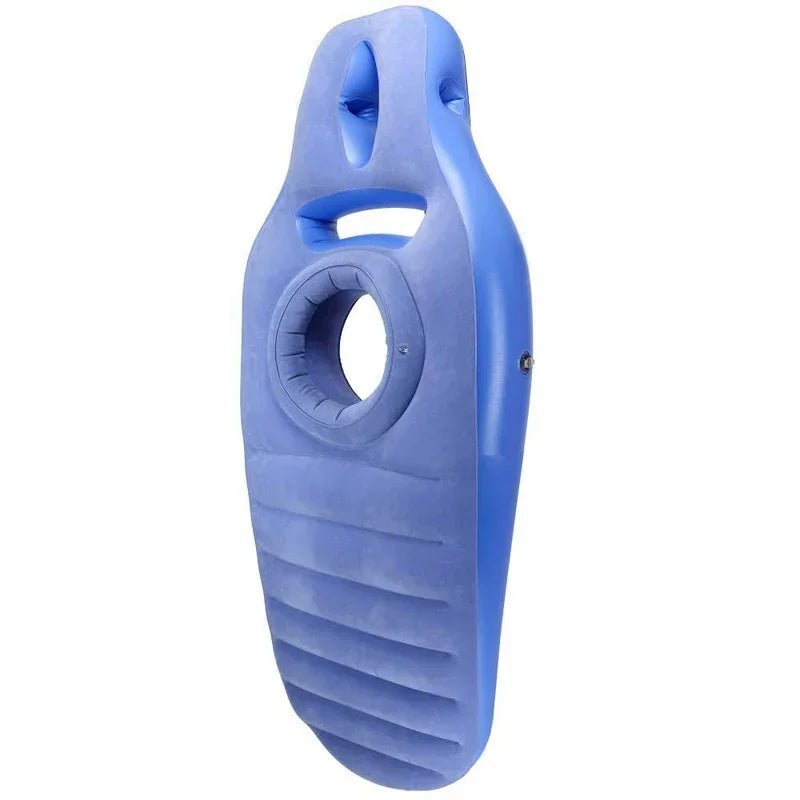 Inflatable pregnancy pillow with belly support for comfortable sleeping and relaxation