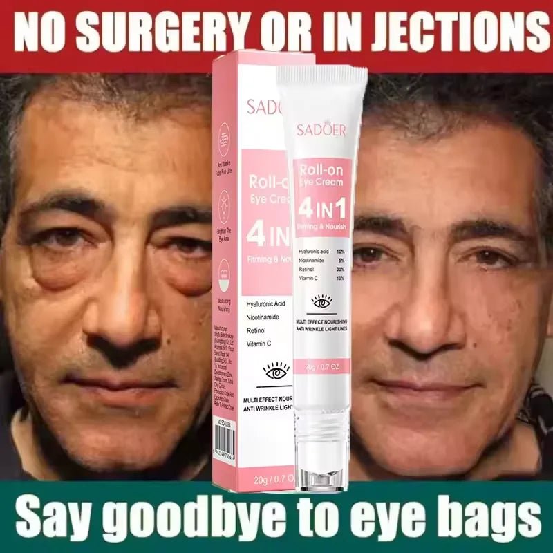 Instant Eye Bag Remove Cream Retinol Anti-Wrinkle Firming Skin Fade Fine Lines Anti Dark Circle Puffiness Brighten Eye SkinCare - Velvet Haven