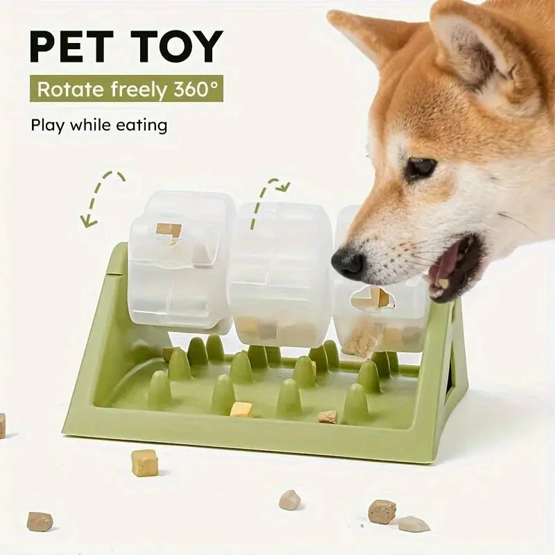 Interactive Dog Toys Food Dispenser Toy - Puzzle Feeder with Leak-Proof Design Slow-Feeding Design Durable PP Material for Dogs - Velvet Haven