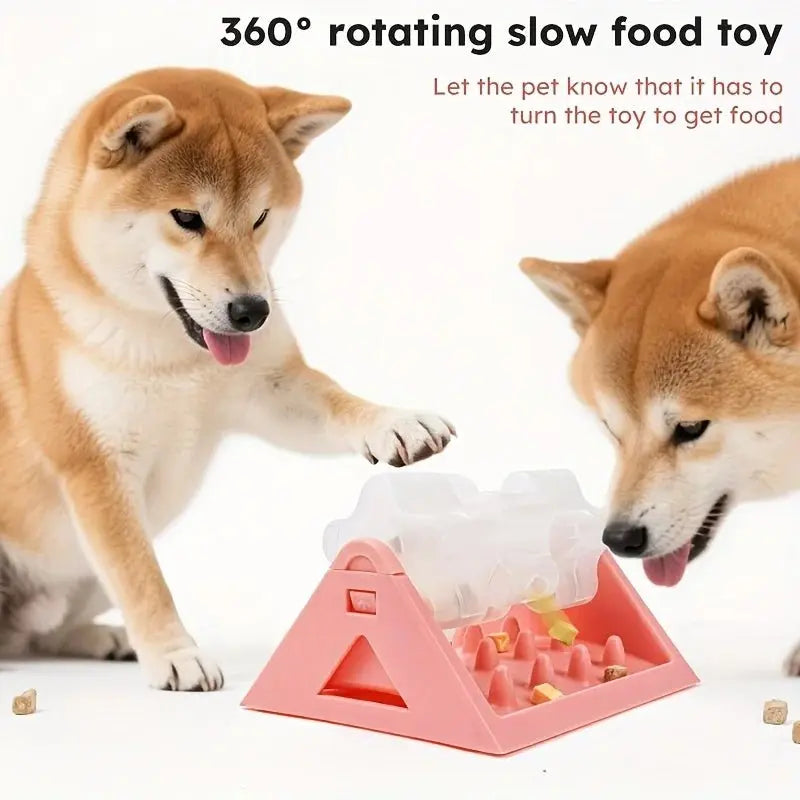 Interactive Dog Toys Food Dispenser Toy - Puzzle Feeder with Leak-Proof Design Slow-Feeding Design Durable PP Material for Dogs - Velvet Haven
