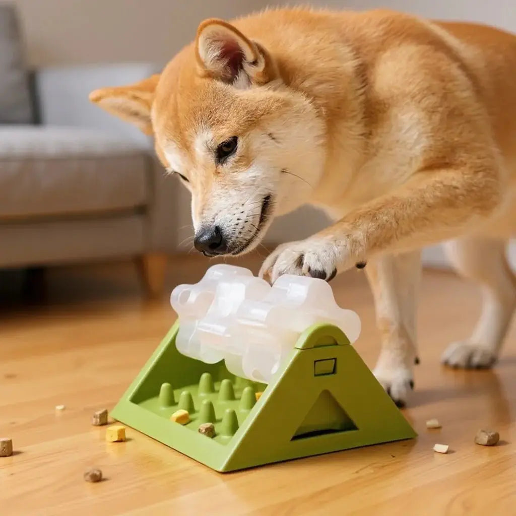 Interactive Dog Toys Food Dispenser Toy - Puzzle Feeder with Leak-Proof Design Slow-Feeding Design Durable PP Material for Dogs - Velvet Haven
