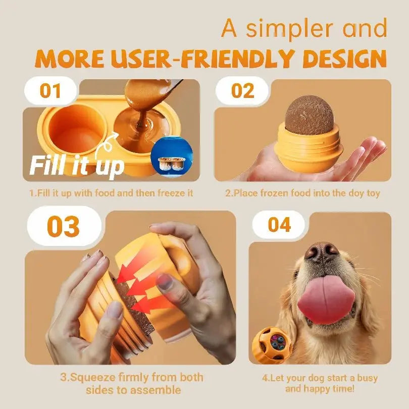 Interactive Dog Toys for Boredom - Dog Treat Molds Silicone Healthy Treats for Dogs puppy Enrichment Toy for Frozen in Summer - Velvet Haven