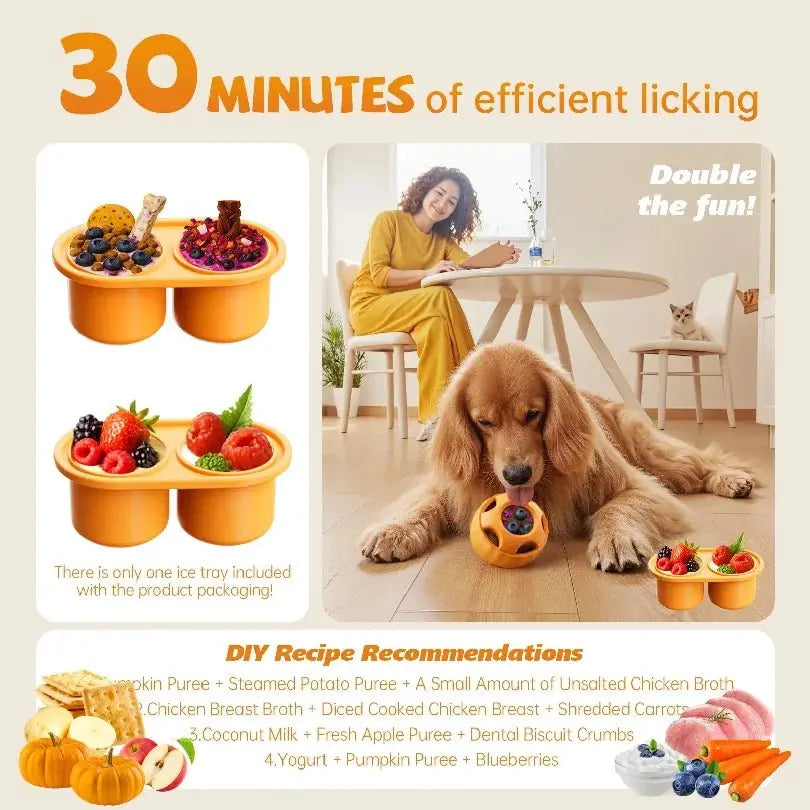 Interactive Dog Toys for Boredom - Dog Treat Molds Silicone Healthy Treats for Dogs puppy Enrichment Toy for Frozen in Summer - Velvet Haven