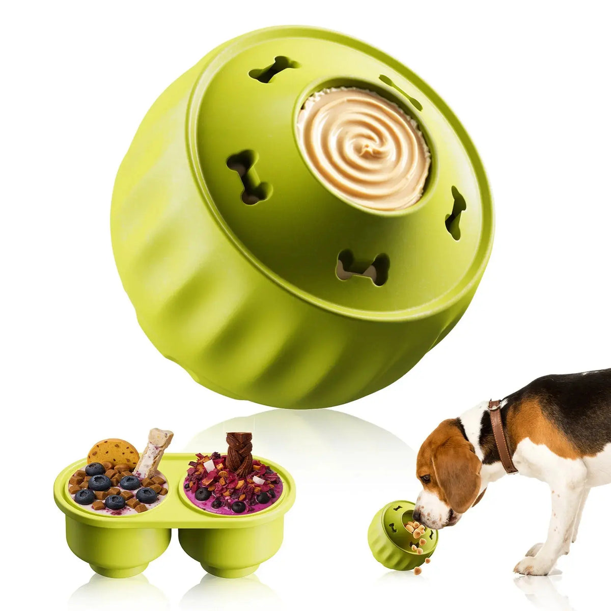 Interactive Dog Toys for Boredom - Dog Treat Molds Silicone Healthy Treats for Dogs puppy Enrichment Toy for Frozen in Summer - Velvet Haven