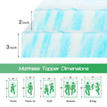 JHK 2 Inch Gel Memory Foam Mattress Topper Full Size Cooling Mattress Soft and Breathable Bed Topper School Bedroom Furniture - Velvet Haven