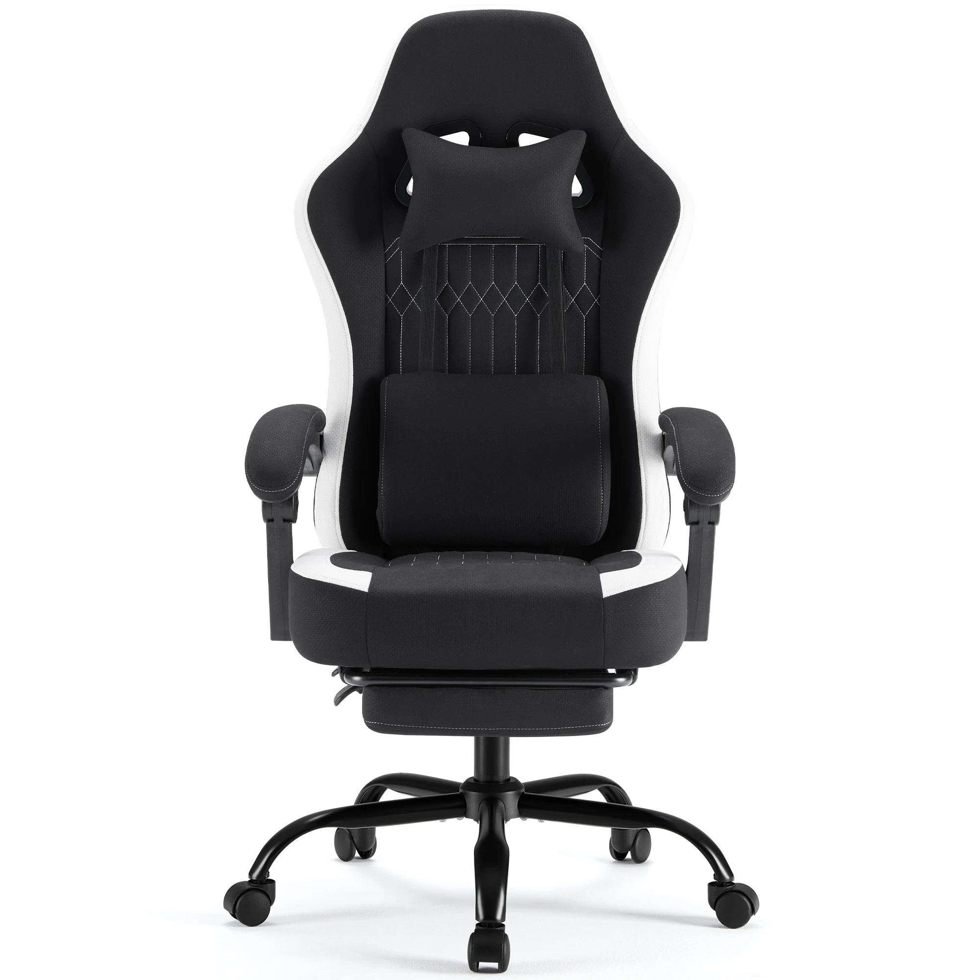 JHK Ergonomic Computer Gaming Chair Height Adjustable 360° Swivel with Headrest Lumbar Support Linkage Armrests For Office Home - Velvet Haven