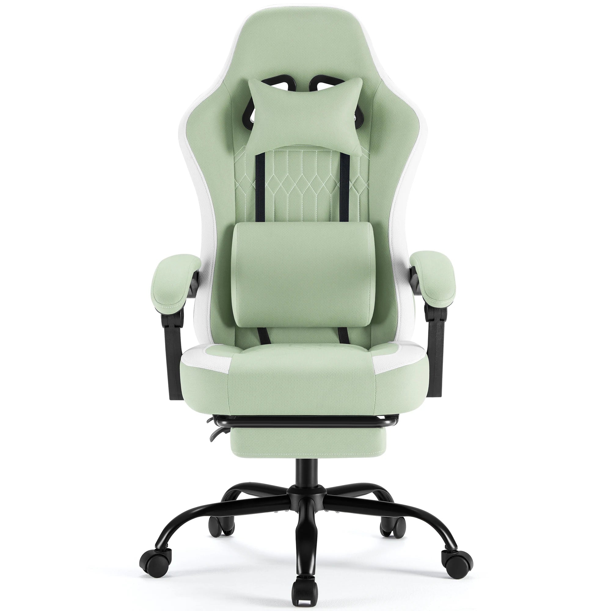 JHK Ergonomic Computer Gaming Chair Height Adjustable 360° Swivel with Headrest Lumbar Support Linkage Armrests For Office Home - Velvet Haven