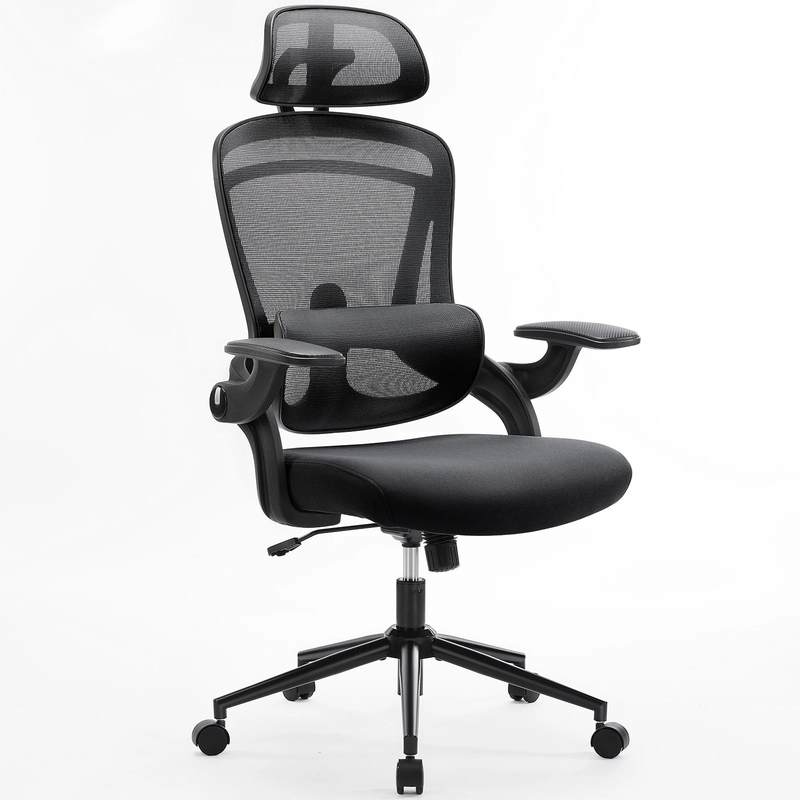 JHK Ergonomic Mesh Adjustable Lumbar Support Office Chair 120°Tilt High Back Comfortable Computer Chair with Soft Flip Up Arms - Velvet Haven