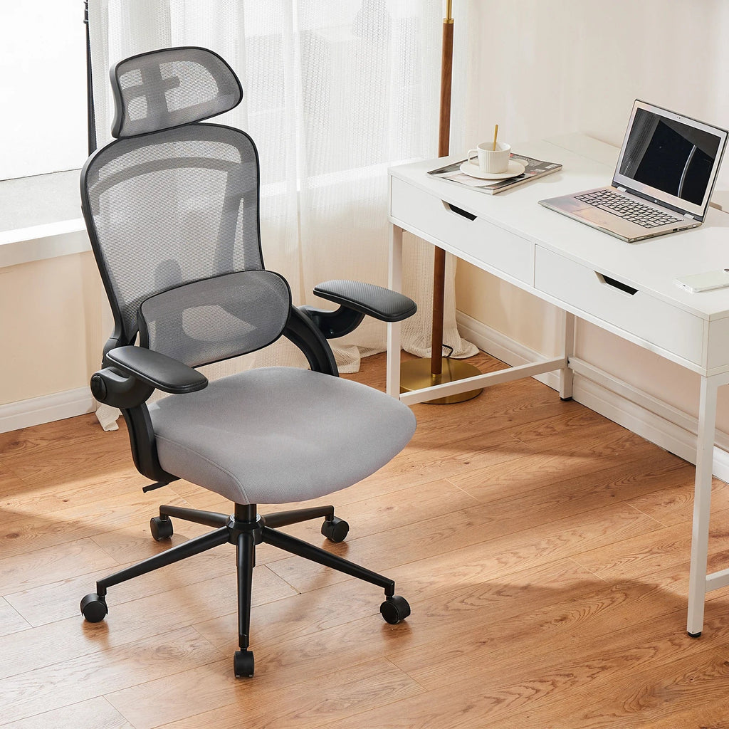JHK Ergonomic Mesh Adjustable Lumbar Support Office Chair 120°Tilt High Back Comfortable Computer Chair with Soft Flip Up Arms - Velvet Haven