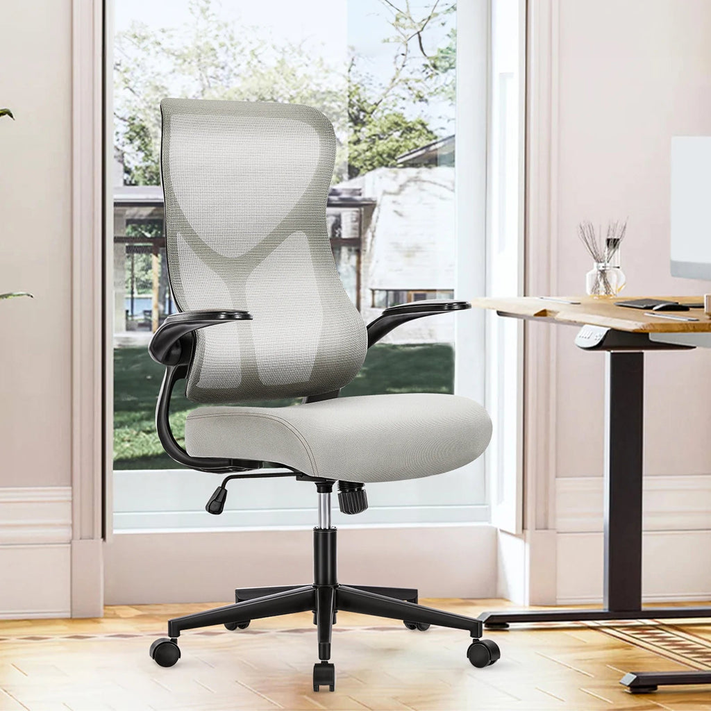 JHK Ergonomic Mesh Lumbar Support Office Desk Computer Chair High Back Swivel Rolling Gaming Chairs With Wheels And Flip-up Arms - Velvet Haven