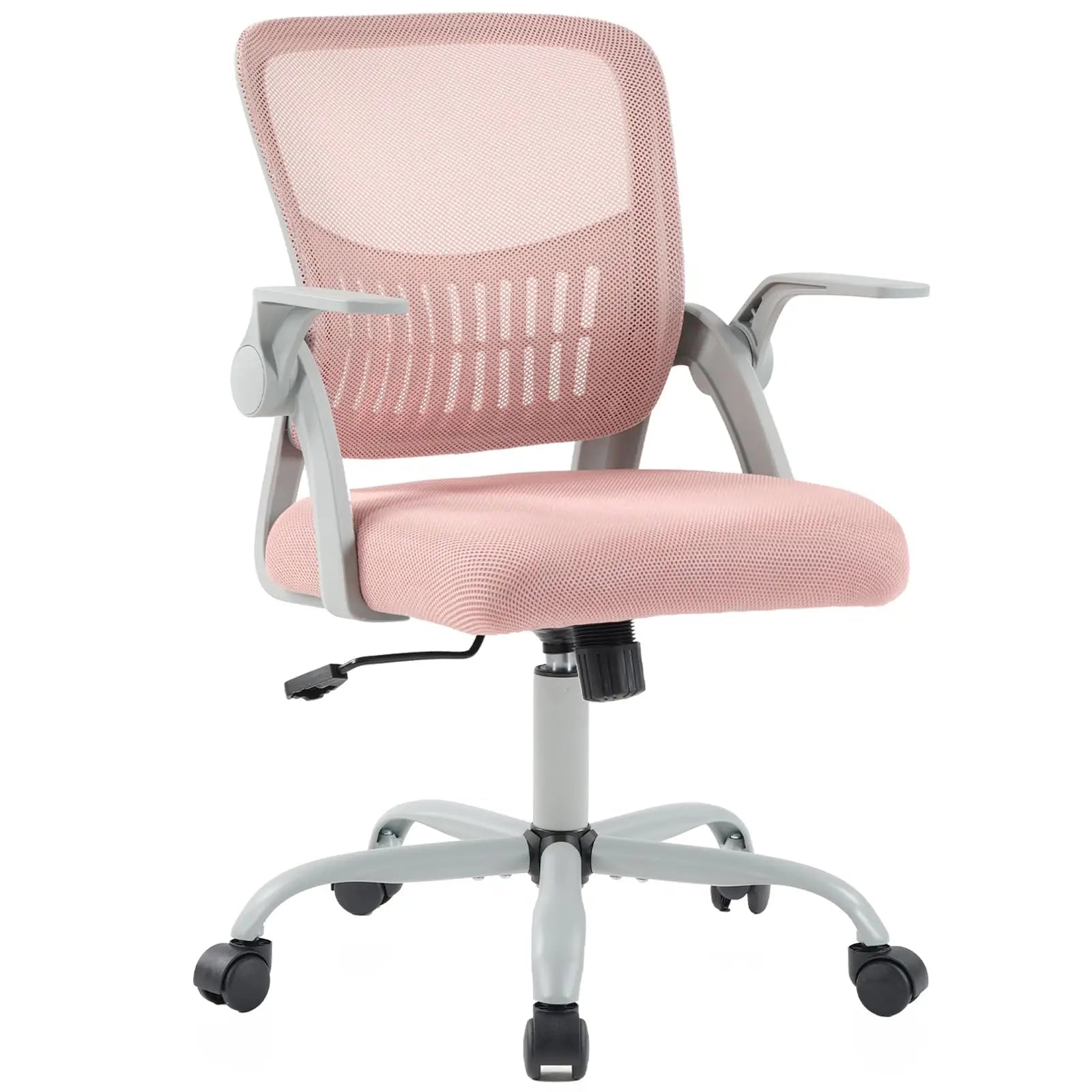 JHK Home Office Computer Chair Ergonomic Mid Back Desk with Lumbar Support 360° Swivel Height Adjustable with Flip-up Armrest - Velvet Haven