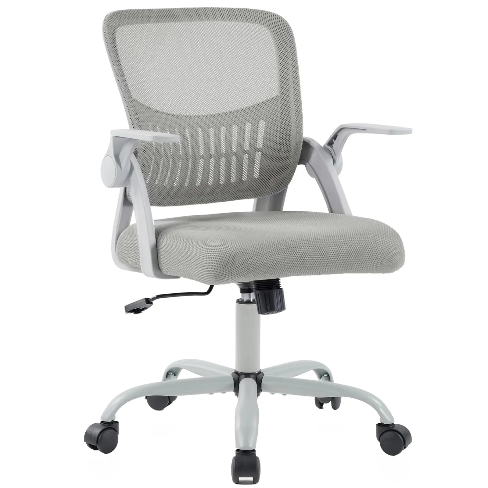 JHK Home Office Computer Chair Ergonomic Mid Back Desk with Lumbar Support 360° Swivel Height Adjustable with Flip-up Armrest - Velvet Haven