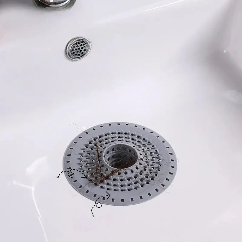 Kitchen Sink Filter Household Shower Floor Filter Silicone Drain Strainer Sink Strainers Hair Catcher for Bathroom Accessories - Velvet Haven