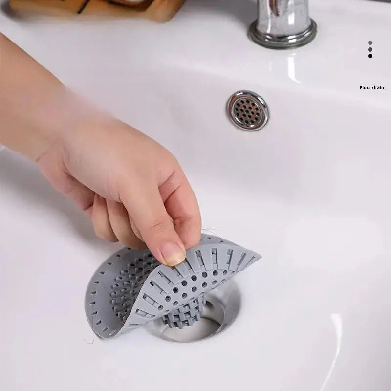 Kitchen Sink Filter Household Shower Floor Filter Silicone Drain Strainer Sink Strainers Hair Catcher for Bathroom Accessories - Velvet Haven