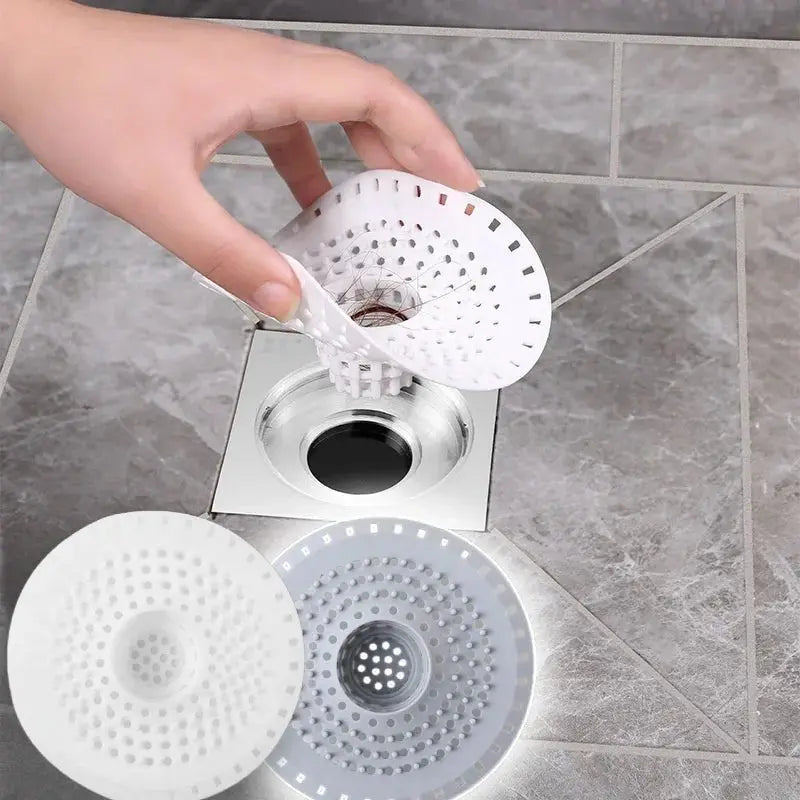 Kitchen Sink Filter Household Shower Floor Filter Silicone Drain Strainer Sink Strainers Hair Catcher for Bathroom Accessories - Velvet Haven