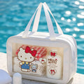 Kuromi Sanrio Waterproof Storage Bag Travel Storage Large Capacity Visible Portable Skincare Makeup Washbag Makeup Bag - Velvet Haven