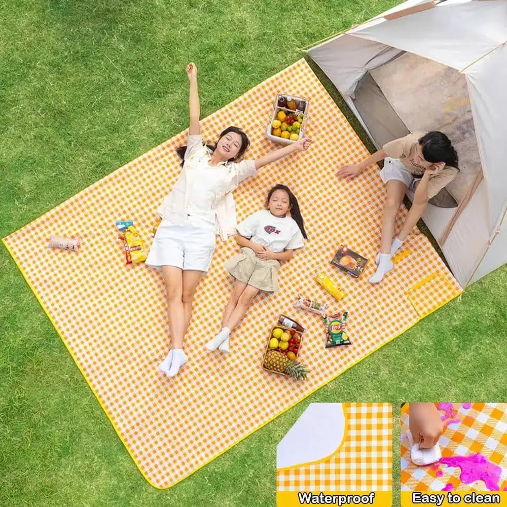 Large Beach Blanket Outdoor Picnic Blankets Waterproof Sandproof Portable Blankets Foldable and Lightweight for Camping - Velvet Haven