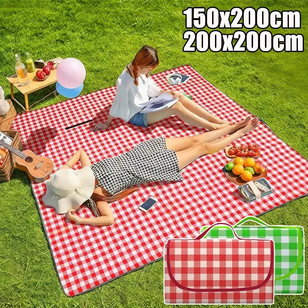 Large Beach Blanket Outdoor Picnic Blankets Waterproof Sandproof Portable Blankets Foldable and Lightweight for Camping - Velvet Haven