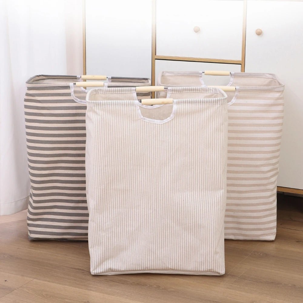 Large Capacity Laundry Storage Dirty Clothes Storage Basket with Handle Hamper Collapsible Laundry Basket Bathroom Accessories - Velvet Haven