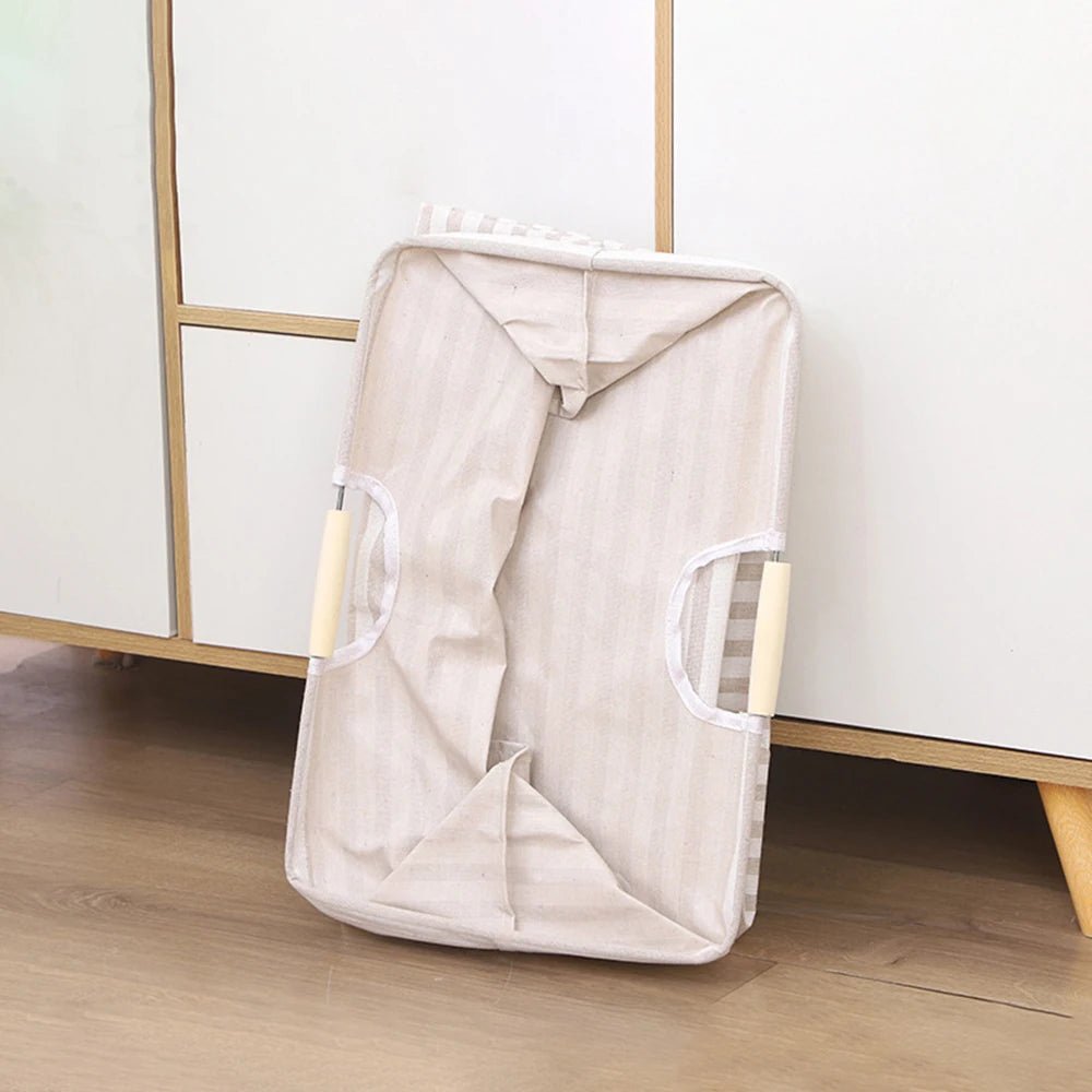 Large Capacity Laundry Storage Dirty Clothes Storage Basket with Handle Hamper Collapsible Laundry Basket Bathroom Accessories - Velvet Haven