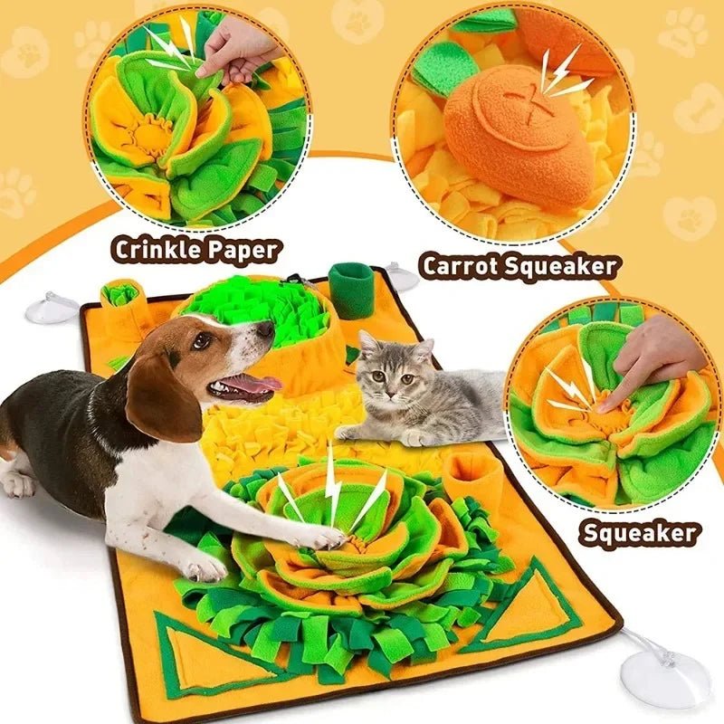 Large Snuffle Mat for Dogs Pet Interactive Training and Stress Relief Sniff Feeding Mat Slow Feeder Dog Treat Mat Dog Toys - Velvet Haven